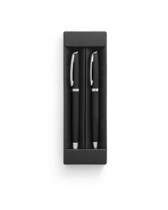 Set penna roller e penna a sfera in alluminio riciclato