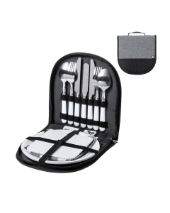 Set picnic per 2 persone con 13 pezzi e borsa in RPET
