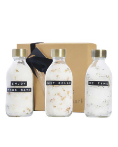 Set regalo di sali da bagno 3 pezzi da 200 ml