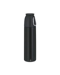Set thermos con tazza e moschettone in acciaio inox riciclato