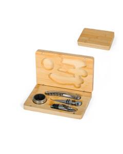 Set da vino rettangolare in bambù