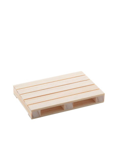Sottobicchiere in legno a forma di mini pallet 
