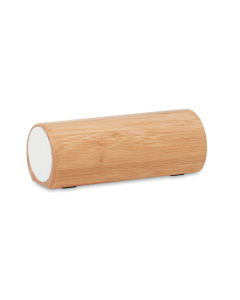 Speaker Bluetooth 5.0 stereo con finiture in bamboo