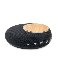 Speaker Plug&Play in bamboo con caricatore wireless 10W