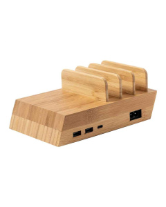 Stazione di ricarica USB in bambù