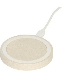 Caricabatterie wireless da 5 W in paglia di grano
