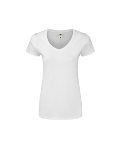 T-Shirt Scollo V Donna Fruit of the Loom personalizzabili