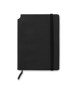 Taccuino in PU riciclabile con chiusura elastica e tasca interna | A5