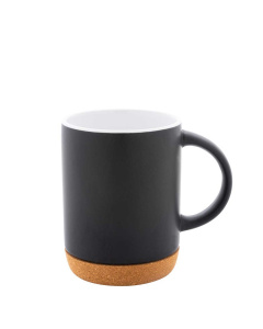 Mug in ceramica con base in sughero e finitura opaca 280 ml 