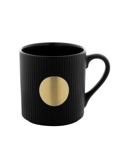 Tazza in ceramica 330 ml con piastra in ottone personalizzabile