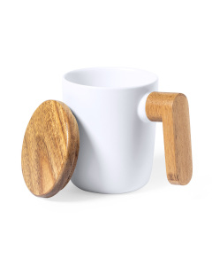 Mug con manico in legno | Edizione limitata