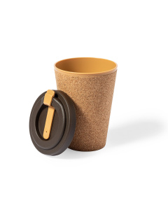 Tazza termica in sughero con logo