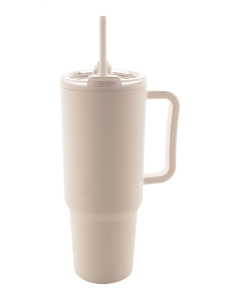 Tazza termica isotermica 1100 ml in PP con cannuccia