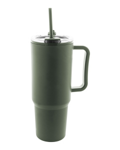 Tazza termica isotermica 1100 ml in PP con cannuccia