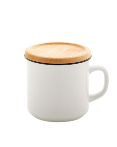 Tazza bianca vintage in porcellana di alta qualità 320ml