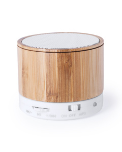 Altoparlante wireless in bambù con radio FM