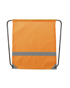 Sacca in poliestere 190t con strisce riflettenti