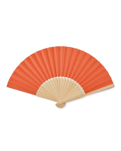 Ventaglio in bamboo con tessuto di carta personalizzabile