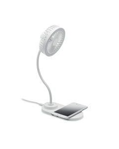 Ventilatore da tavolo con ricarica wireless e LED