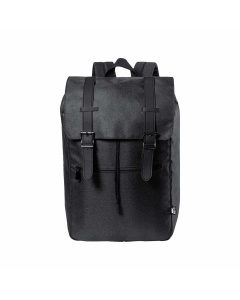 Zaino eco-friendly in RPET con chiusura a coulisse e bottone magnetico
