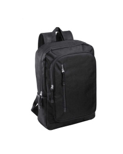 Zaino in poliestere RPET con scomparto laptop e tasche multiple