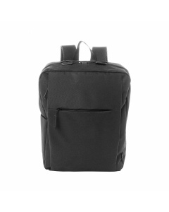 Zaino organizzato in RPET con scomparti multipli e cinghia trolley