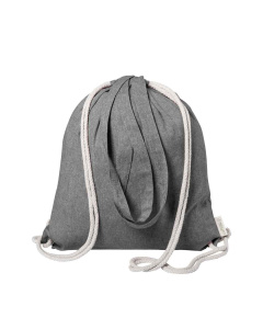 Zainetto coulisse in cotone riciclato 140 g/m²