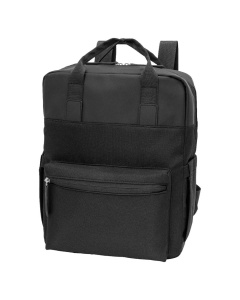 Zaino RPET con tasca antifurto e dettagli in pelle PU