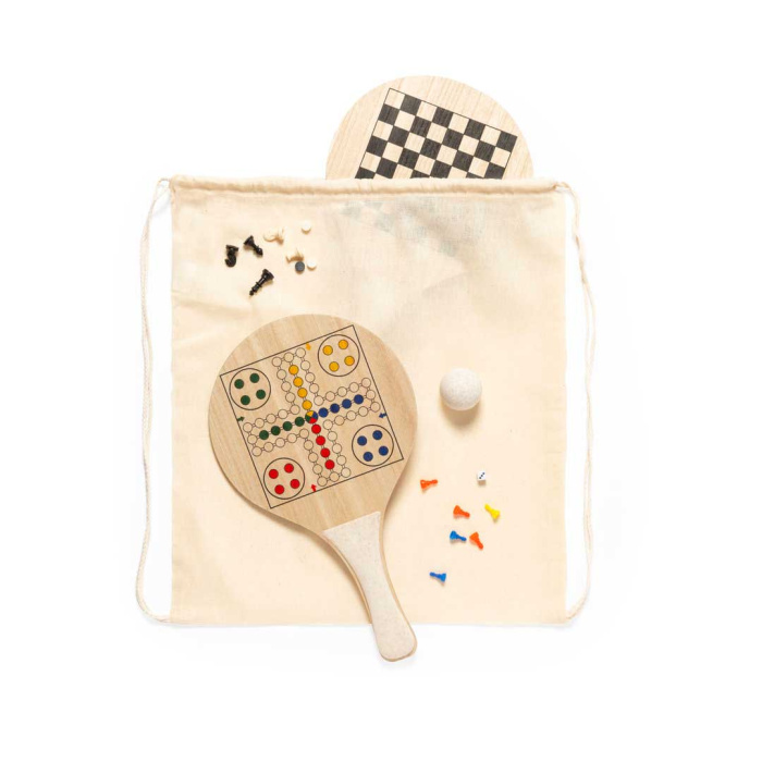 Set racchettoni con giochi da tavolo compresi