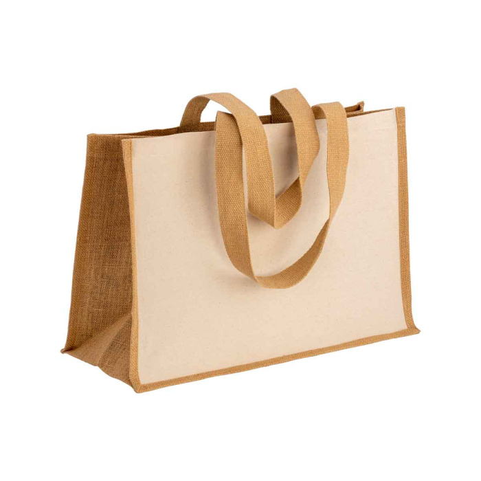 Shopper in cotone e juta 280 g