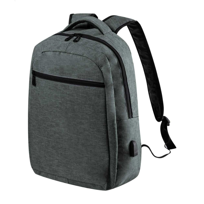 Zaino porta laptop con USB e tasche multiple