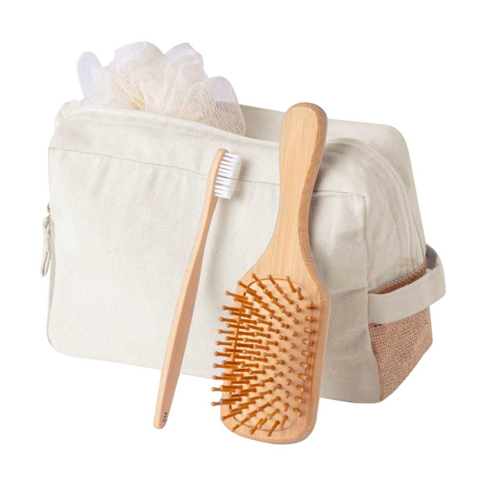Astuccio in cotone con inserti in juta