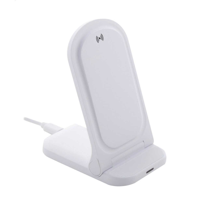 Supporto pieghevole in ABS riciclato con ricarica wireless