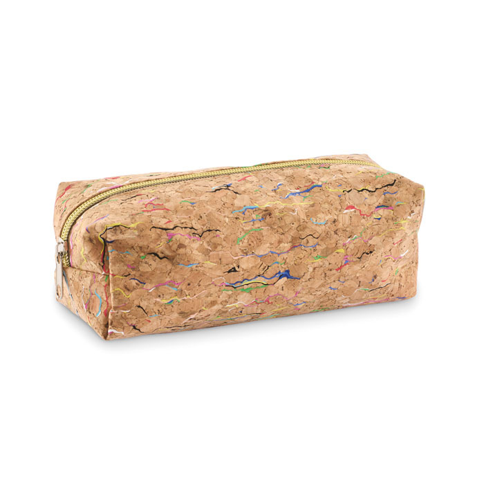 Astuccio porta penne in sughero colorato