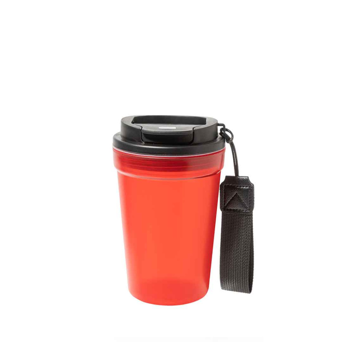Bicchiere da viaggio 400 ml in plastica PP con finitura satinata
