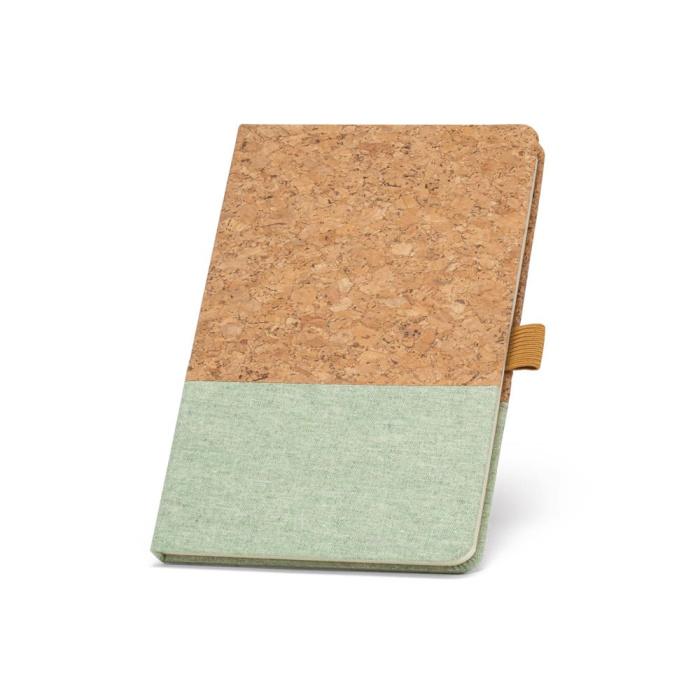 Block notes a5 in sughero e lino personalizzabile