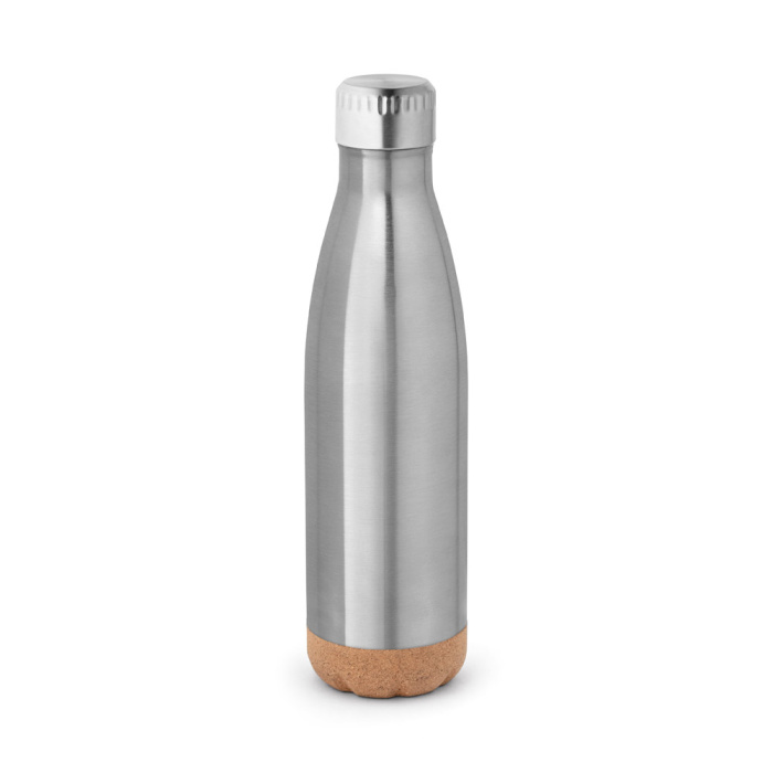 Borraccia termica acciaio inox con base in sughero | 560 ml