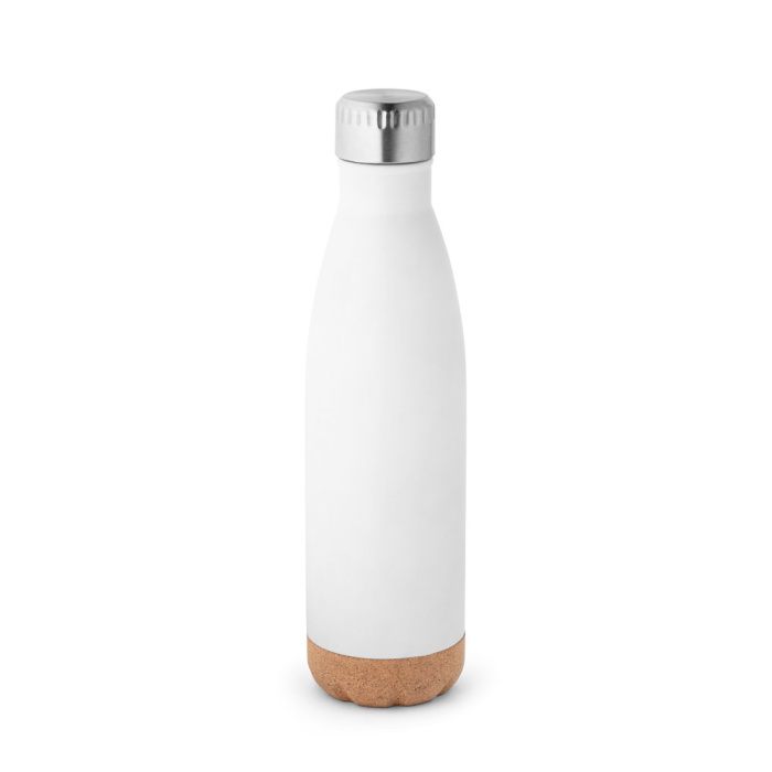 Borraccia termica acciaio inox con base in sughero | 560 ml