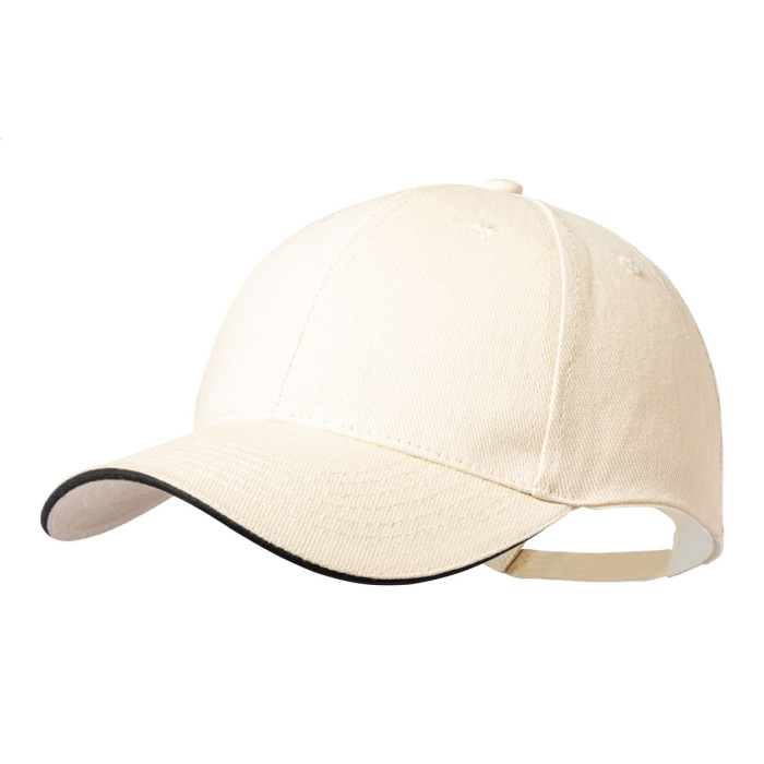 Cappellino 6 pannelli in cotone spazzolato con fibbia