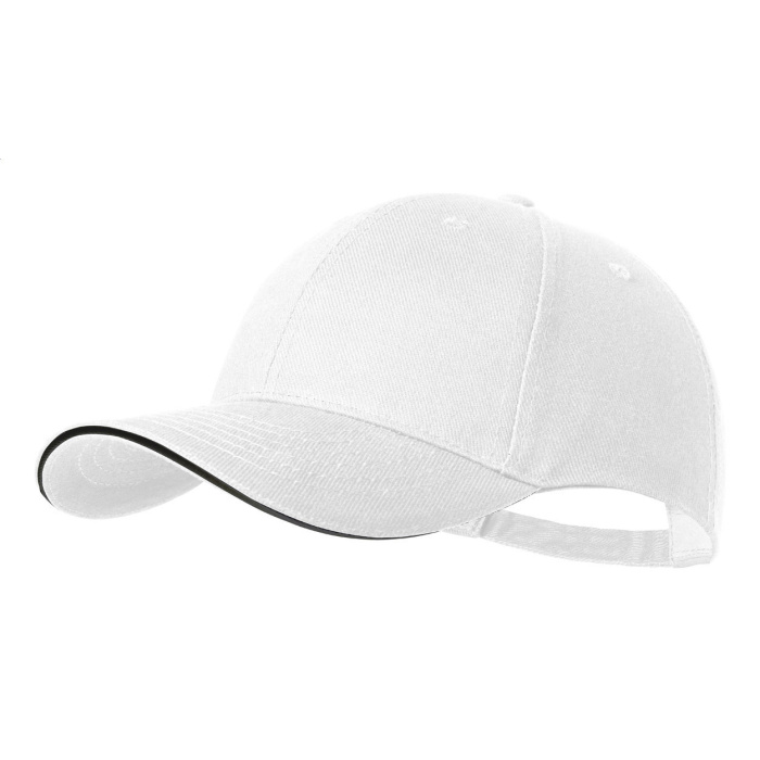 Cappellino 6 pannelli in cotone spazzolato con fibbia