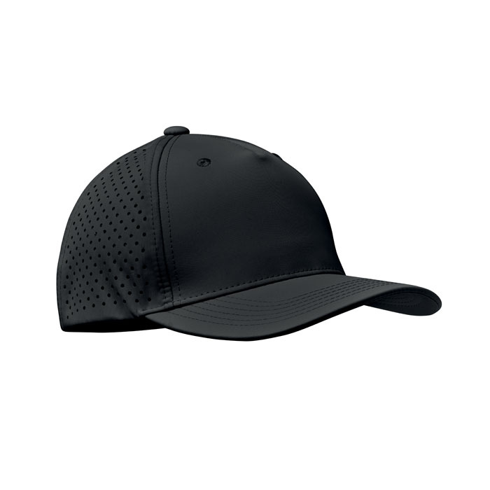 Cappellino sportivo 5 pannelli in poliestere traspirante