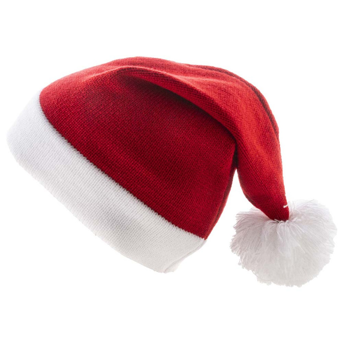 Cappello di Babbo Natale lavorato a maglia in acrilico