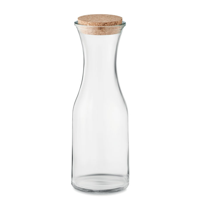 Caraffa vetro riciclato 1L con tappo in sughero