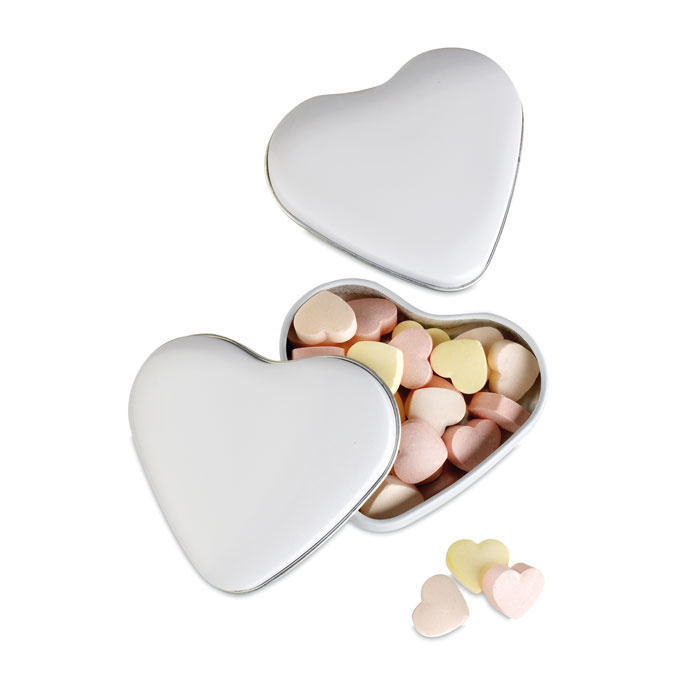 Caramelle in confezione a forma di cuore 24g