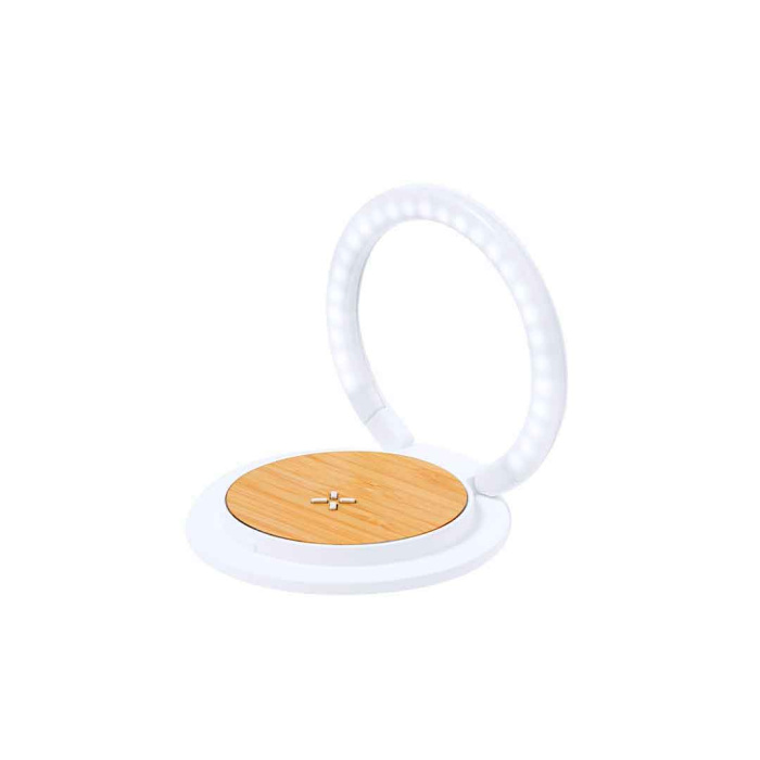 Caricatore wireless con lampada selfie