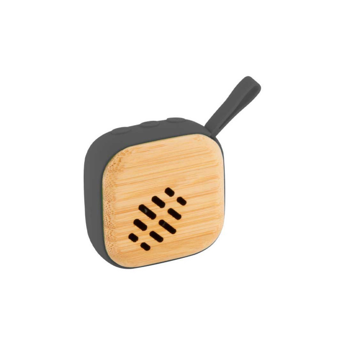 Cassa audio bluetooth in bambù e ABS con vivavoce