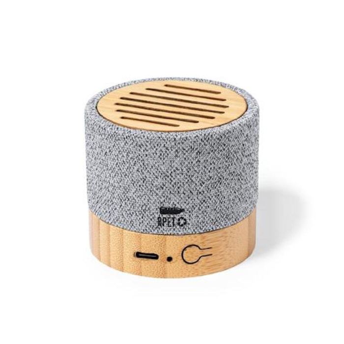 Cassa audio RPET e bamboo