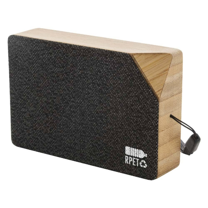Cassa wireless solare in bambù e tessuto RPET