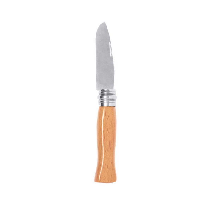 Coltellino con lama in acciaio inox e impugnatura in legno