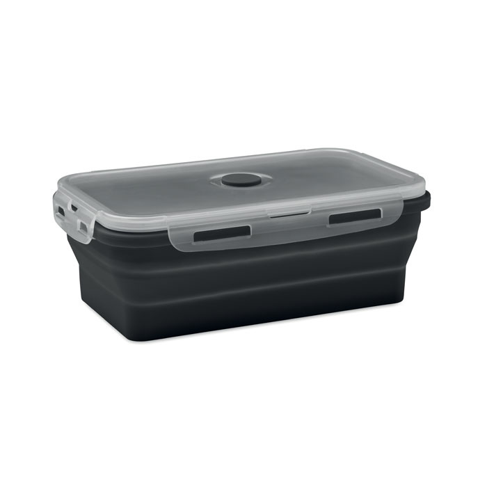 Contenitore pranzo pieghevole in silicone con valvola